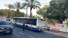 يافا: معالجة جسم مشبوه داخل حافلة في شارع ييفت